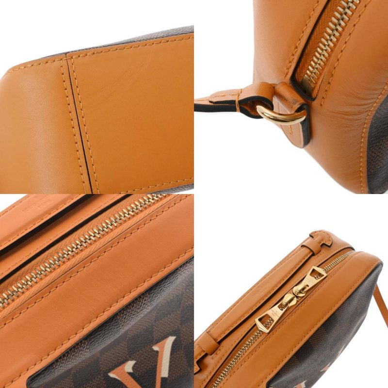 LOUIS VUITTON Damier Santa Monica Saffron N40178 Women's Canvas Shoulder Bag - Logoexplore - Image 10