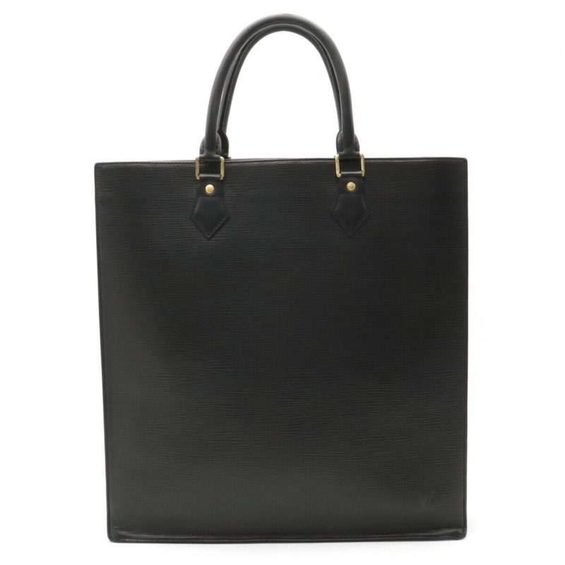 LOUIS VUITTON Epi Sac Pla Tote Bag Handbag Square Noir Black M59082 - Logoexplore