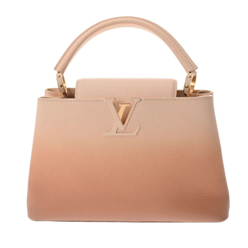 LOUIS VUITTON Capucines PM Beige Gradient M53250 Women's Taurillon Leather Handbag - Logoexplore