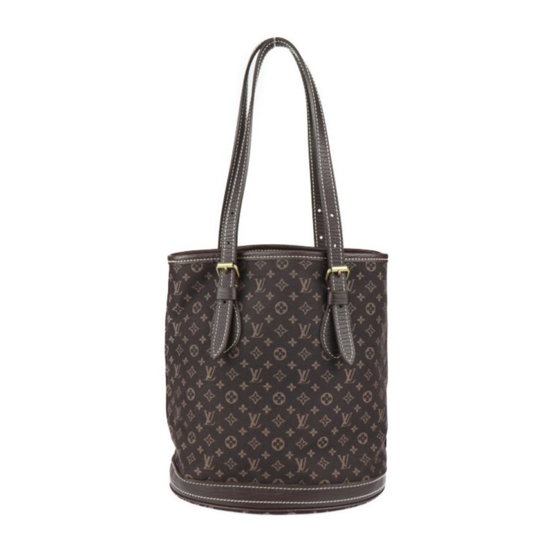 LOUIS VUITTON Bucket PM Tote Bag M95226 Monogram Minilan Leather Dark Brown Gold Hardware Shoulder - Logoexplore - Image 3