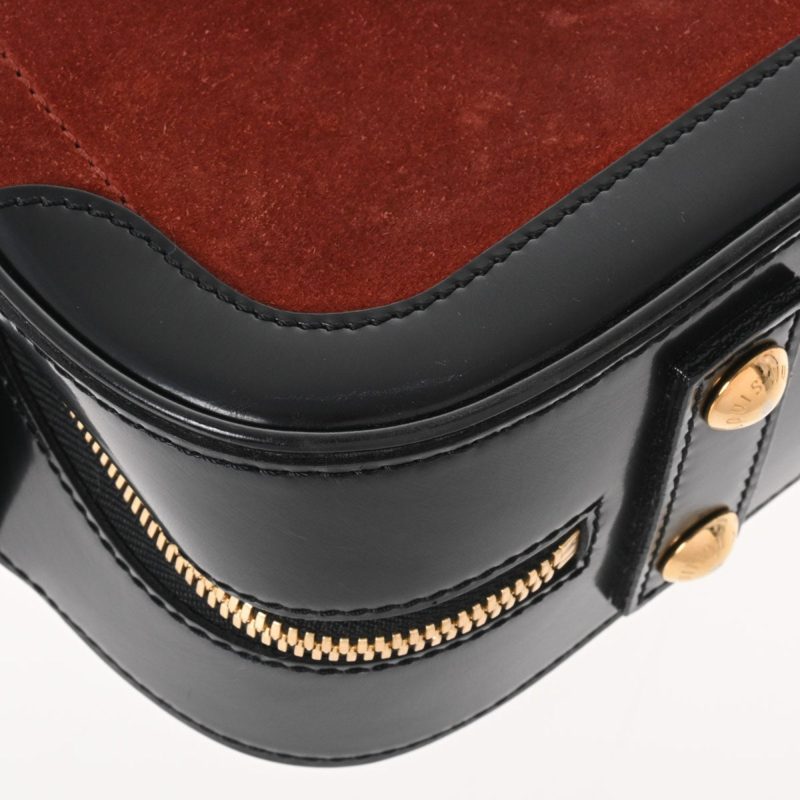 LOUIS VUITTON Cruise Line Stamp Bag PM Brown M95238 Women's Leather Suede Handbag - Logoexplore - Image 8