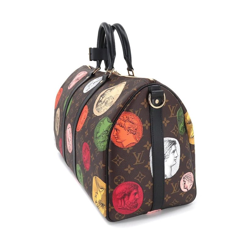 LOUIS VUITTON Fornasetti Monogram Cameo Keepall Bandouliere 45 Boston Shoulder Bag M59261 RFID - Logoexplore - Image 3