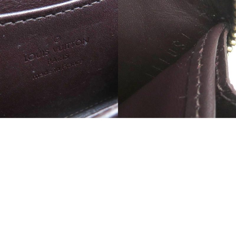LOUIS VUITTON Coin Case Wallet Monogram Vernis Zippy Purse Amaranto Unisex M93607 - Logoexplore - Image 5