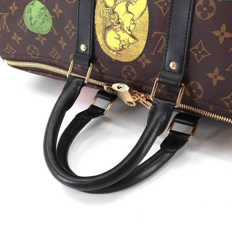 LOUIS VUITTON Fornasetti Monogram Cameo Keepall Bandouliere 45 Boston Shoulder Bag M59261 RFID - Logoexplore - Image 5