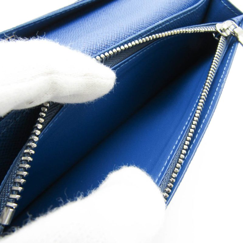 LOUIS VUITTON Epi Brazza Wallet M60616 Men's Epi Leather Long Wallet [bi-fold] Bleu Celeste - Logoexplore - Image 4