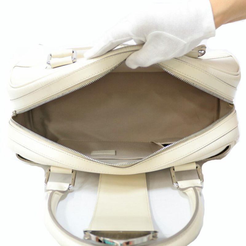 LOUIS VUITTON Bowling Montaigne GM Epi Shoulder Bag Leather M5931J White Ladies - Logoexplore - Image 7