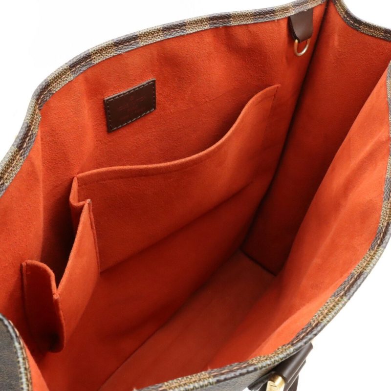 LOUIS VUITTON Damier Sac Pla Tote Bag Handbag Square Type N51140 - Logoexplore - Image 5