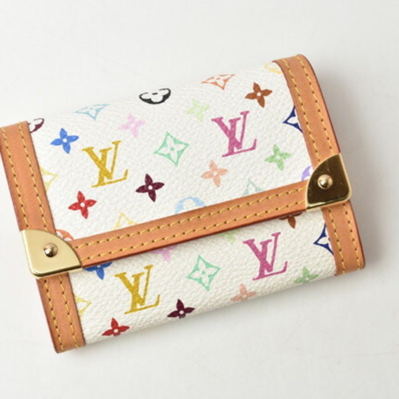 Louis Vuitton Coin Case / Card LOUIS VUITTON Wallet Portomone Pla M93740 Monogram Multicolor Bron - Logoexplore - Image 2