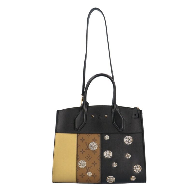 LOUIS VUITTON City Steamer MM Monogram Reverse Shoulder Bag Calf M43406 Black Women's - Logoexplore - Image 3