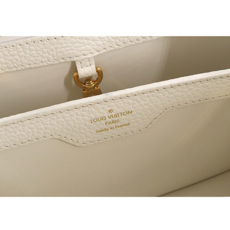 LOUIS VUITTON Capucines BB 2way Hand Shoulder Bag Taurillon Leather Snow White M55832 RFID - Logoexplore - Image 7