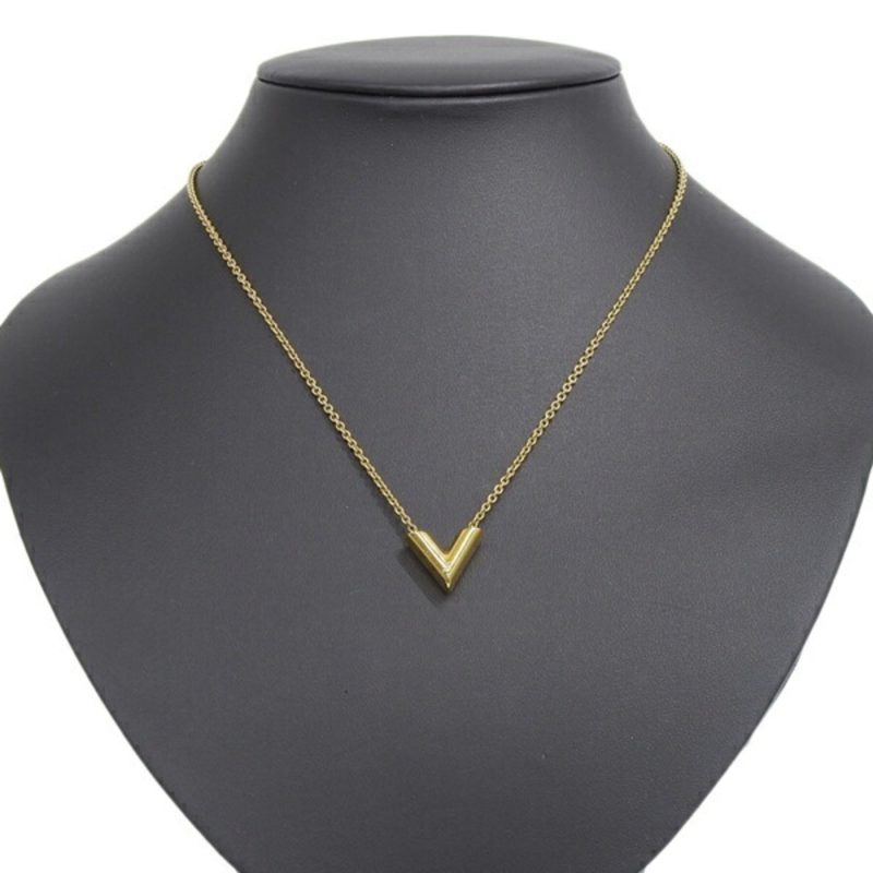 LOUIS VUITTON Essential V Necklace M61083 Gold Women's - Logoexplore - Image 2