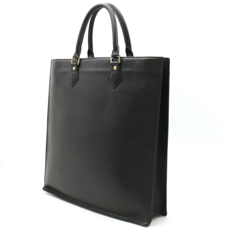 LOUIS VUITTON Epi Sac Pla Tote Bag Handbag Square Noir Black M59082 - Logoexplore - Image 2