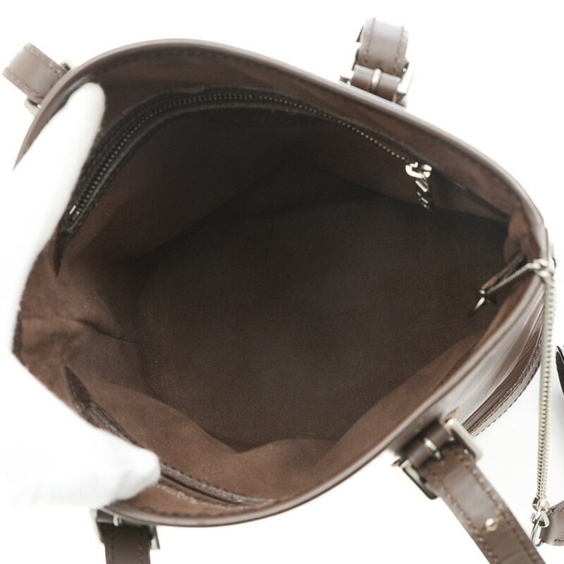 LOUIS VUITTON Epi Bucket PM Tote Bag with Pouch Mocha Brown M58990 - Logoexplore - Image 6