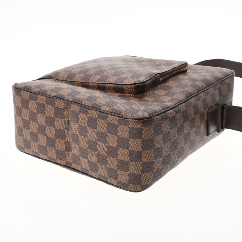 LOUIS VUITTON Damier Olaf MM Brown N41441 Men's Canvas Shoulder Bag - Logoexplore - Image 5