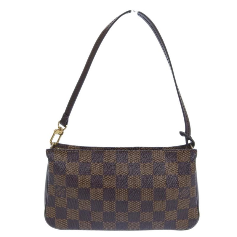 LOUIS VUITTON Damier Navona Pouch Ebene N51983 - Logoexplore