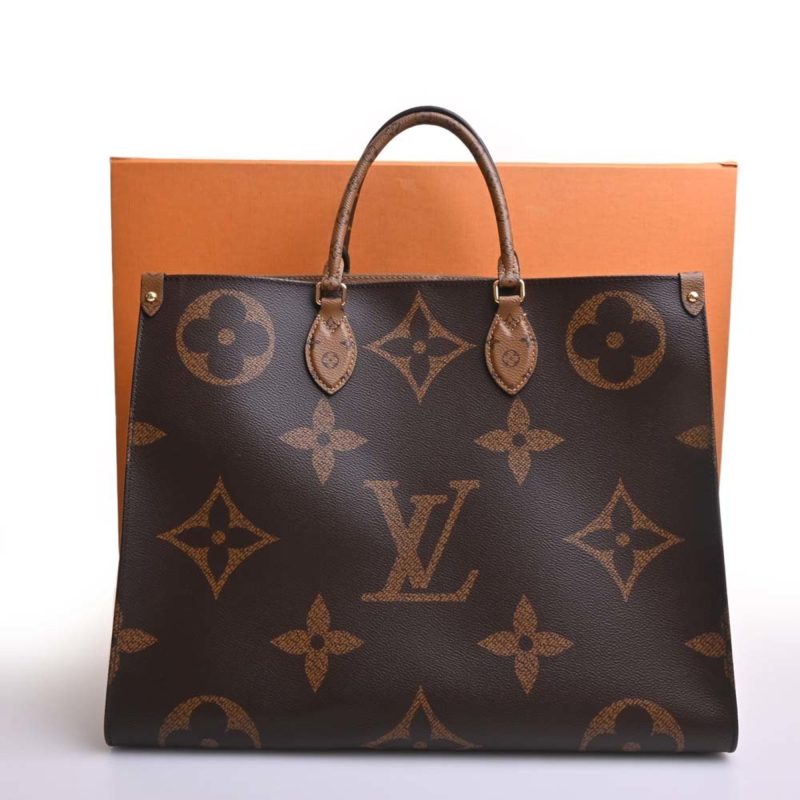 LOUIS VUITTON Giant Monogram Reverse On the Go GM Tote Bag M45320 Brown Women's - Logoexplore - Image 3