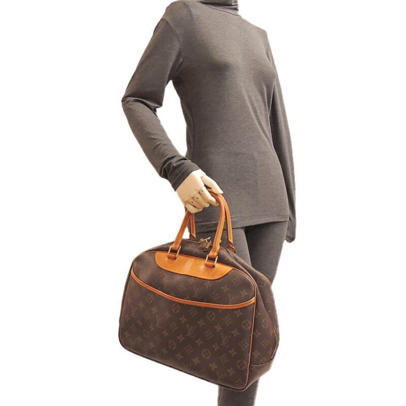 LOUIS VUITTON Deauville [Bowling Vanity] *No Key Women's Handbag M47270 Monogram [Brown] - Logoexplore - Image 8
