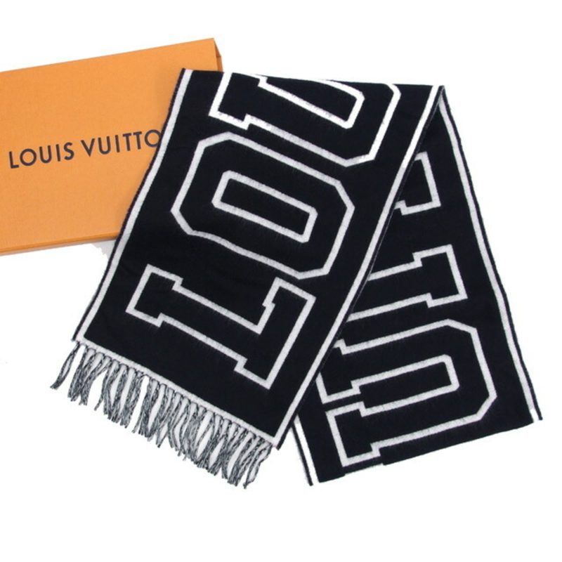 LOUIS VUITTON Escharpe City Design Muffler Black - Logoexplore