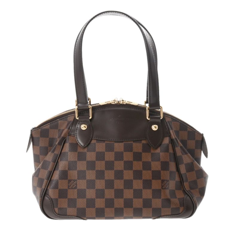 LOUIS VUITTON Damier Verona PM Brown N41117 Women's Canvas Handbag - Logoexplore