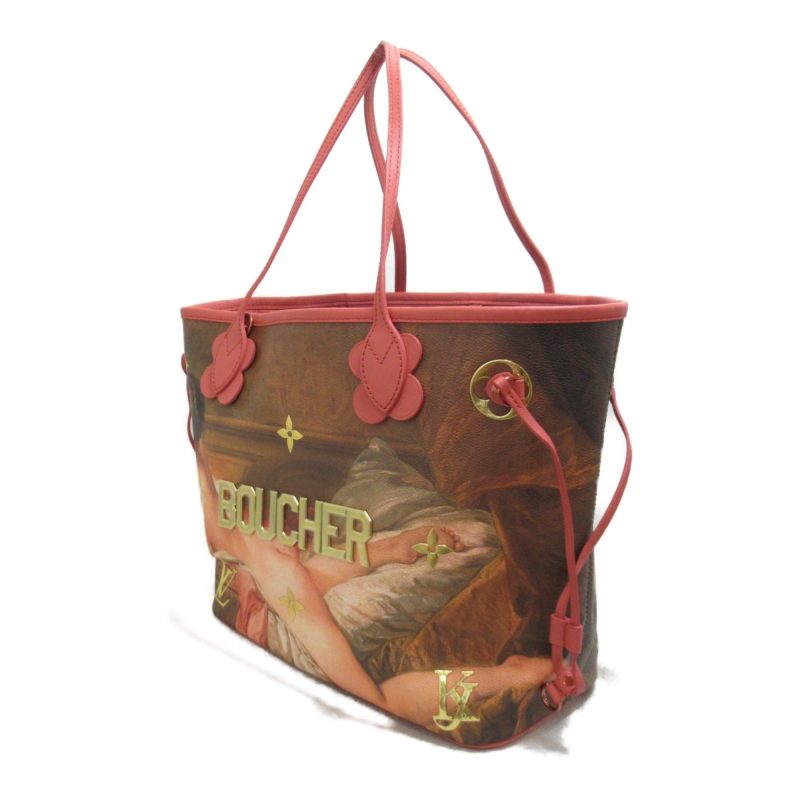 LOUIS VUITTON Boucher Neverfull MM Tote Bag Pink Masters collection PVC coated canvas - Logoexplore - Image 3
