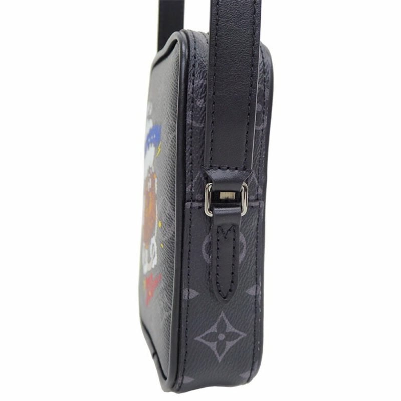 Louis Vuitton Danube PPM Trunk Print Monogram Eclipse M45928 Mini Shoulder Bag Men's Black - Logoexplore - Image 3