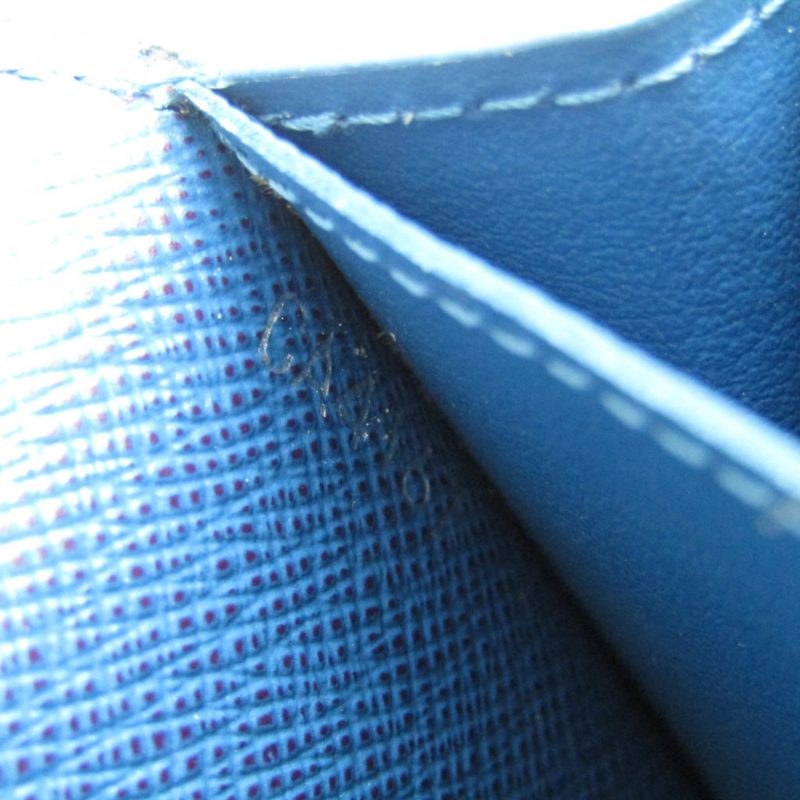 LOUIS VUITTON Epi Brazza Wallet M60616 Men's Epi Leather Long Wallet [bi-fold] Bleu Celeste - Logoexplore - Image 10