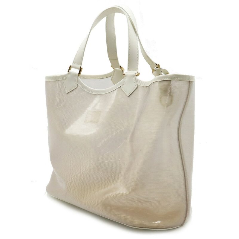 LOUIS VUITTON Epiplage Lagoon Bay Tote Bag Vinyl Leather Coconut Clear Gold M92151 - Logoexplore - Image 2