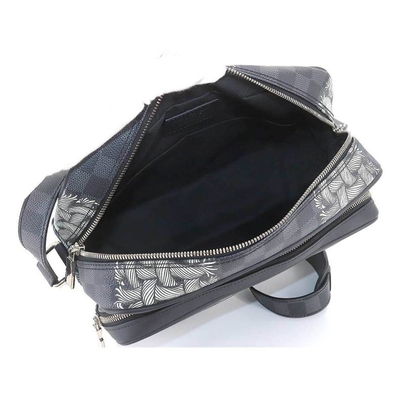 LOUIS VUITTON Damier Graphite Christopher Nemeth Nile PM Shoulder Bag N41572 Silver Hardware Nail - Logoexplore - Image 6