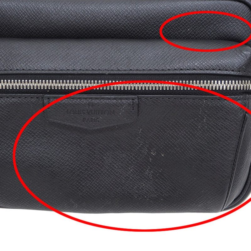 Louis Vuitton Bumback Outdoor Body Bag Taiga Black M33438 Waist Pouch Men's - Logoexplore - Image 6