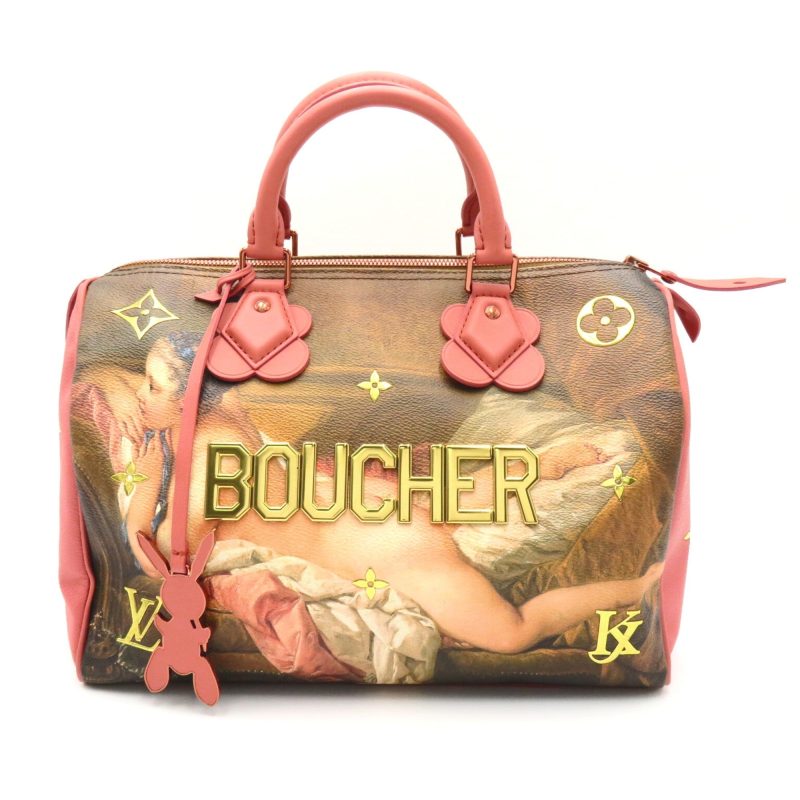 LOUIS VUITTON Boucher Speedy 30 Pink Mulch color Masters collection PVC coated canvas M43353 - Logoexplore