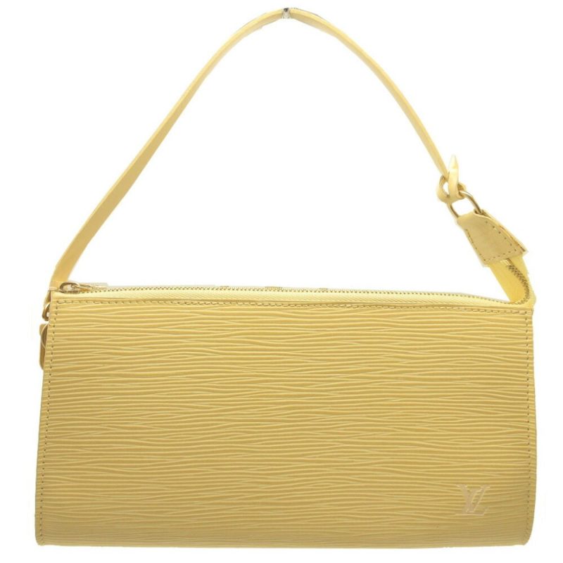 LOUIS VUITTON Epi Pochette Accessoire Vanilla M5294A Handbag Yellow - Logoexplore