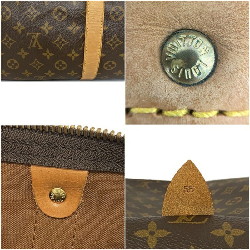 Louis Vuitton Boston Bag Keepol 55 Brown Beige Monogram M41424 Nume MI0951 LOUIS VUITTON Handbag Unisex Louis Vuitton - Logoexplore - Image 10