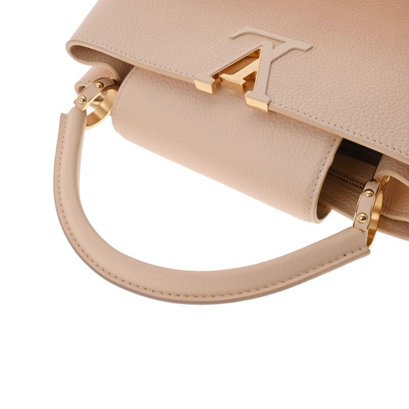 LOUIS VUITTON Capucines PM Beige Gradient M53250 Women's Taurillon Leather Handbag - Logoexplore - Image 3