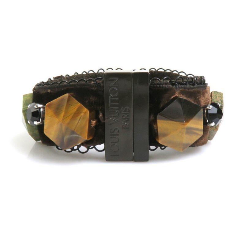LOUIS VUITTON Bracelet Velor/Stone Brown/Green Ladies - Logoexplore - Image 2