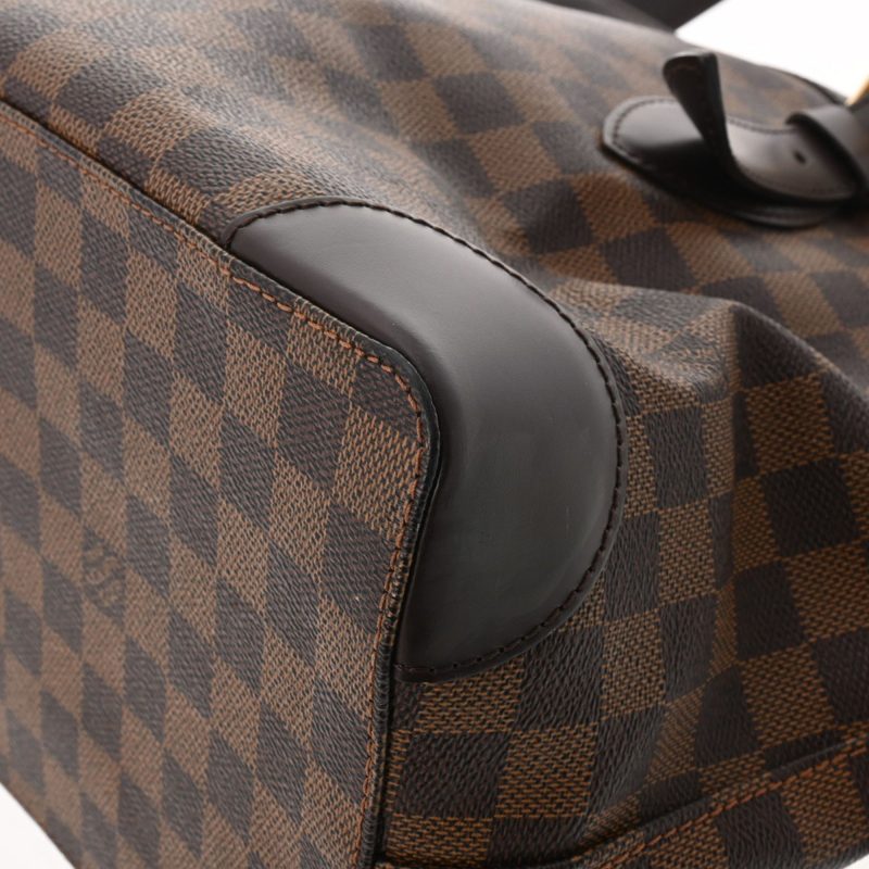 LOUIS VUITTON Damier Hampstead MM Brown N51204 Women's Canvas Handbag - Logoexplore - Image 9