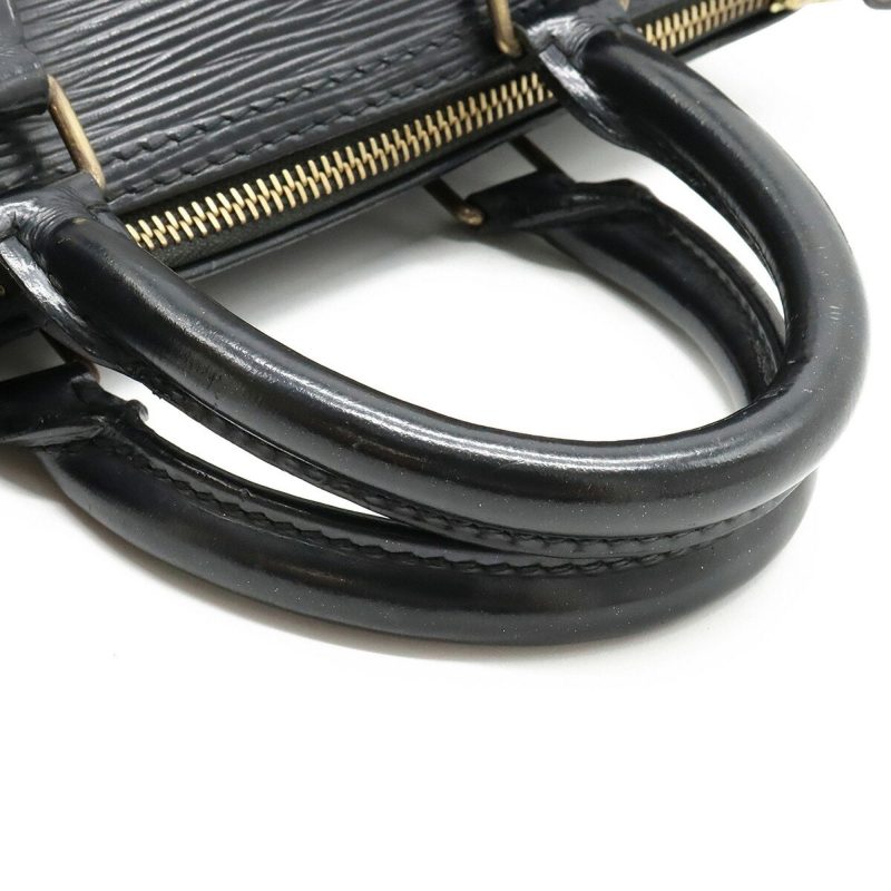 LOUIS VUITTON Epi Speedy 25 Handbag Boston Bag Leather Noir Black M43012 - Logoexplore - Image 4