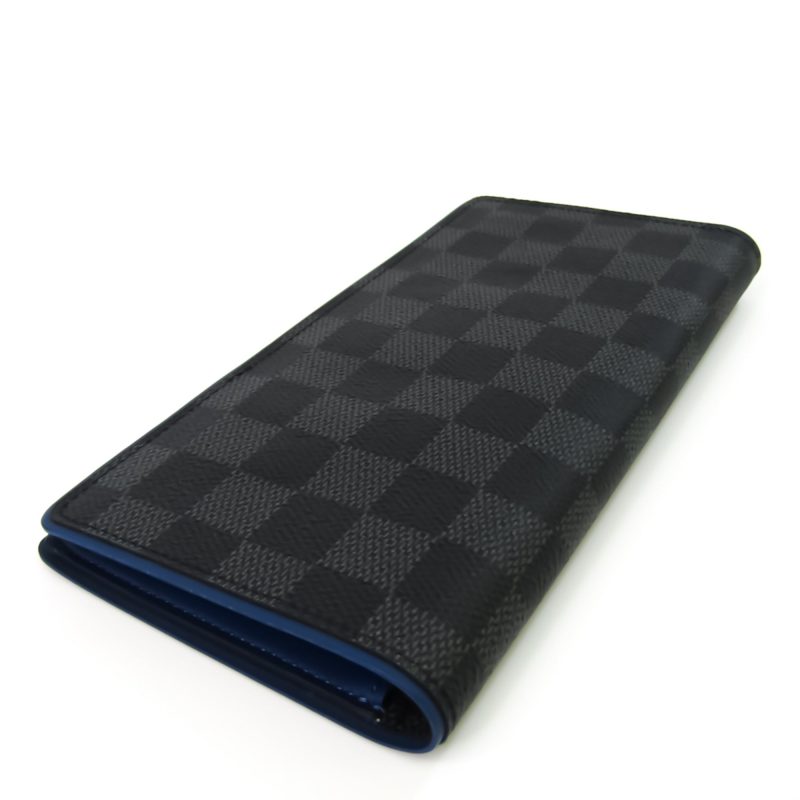 Louis Vuitton Damier Graphite Brazza Wallet N63266 Neptune Men's Damier Graphite Long Wallet (bi-fold) Blue - Logoexplore - Image 2