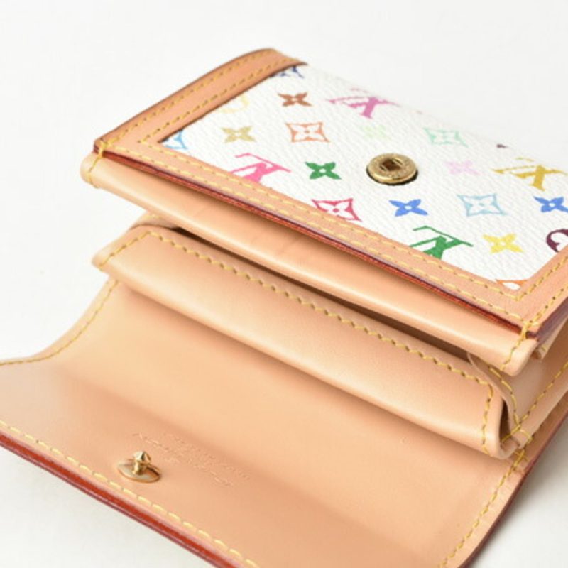 Louis Vuitton Coin Case / Card LOUIS VUITTON Wallet Portomone Pla M93740 Monogram Multicolor Bron - Logoexplore - Image 8
