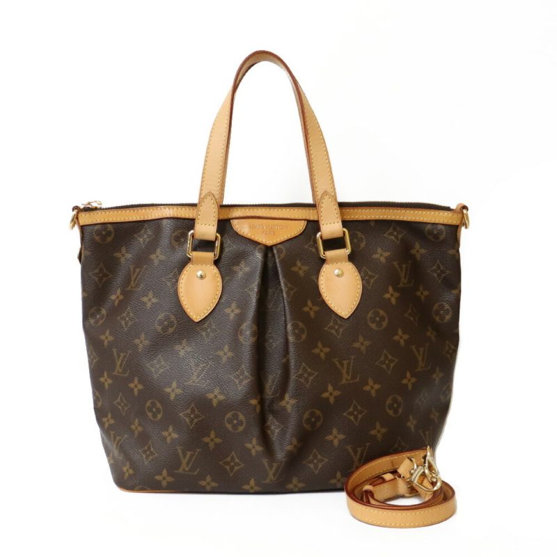 Louis Vuitton Handbag Monogram 2way Palermo PM M40145 Brown Women's Canvas - Logoexplore - Image 3
