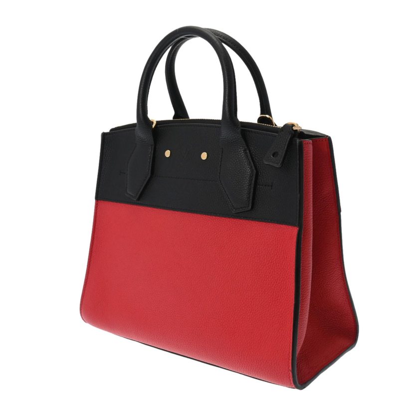 LOUIS VUITTON City Steamer PM Noir/Rouge M54868 Women's Taurillon Leather Bag - Logoexplore - Image 2
