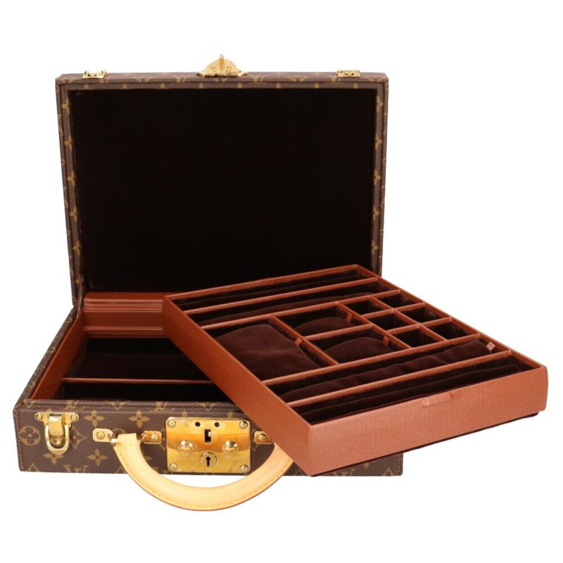 Louis Vuitton Bowat Bijoux Case Monogram Trunk Canvas Unisex - Logoexplore - Image 9