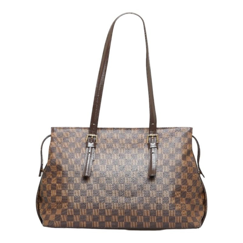 LOUIS VUITTON Damier Chelsea Tote Bag Shoulder N51119 Brown PVC Leather Ladies - Logoexplore