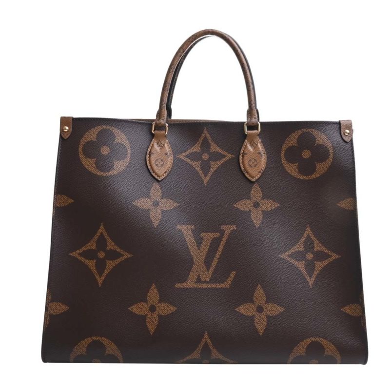 LOUIS VUITTON Giant Monogram Reverse On the Go GM Tote Bag M45320 Brown Women's - Logoexplore