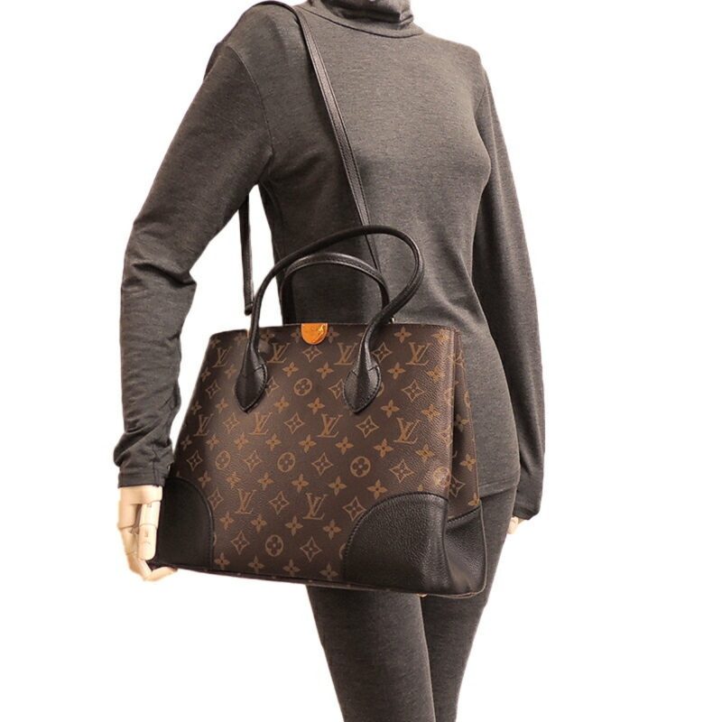 LOUIS VUITTON Flandrin Ladies Handbag M41595 Monogram Macassar Brown - Logoexplore - Image 9