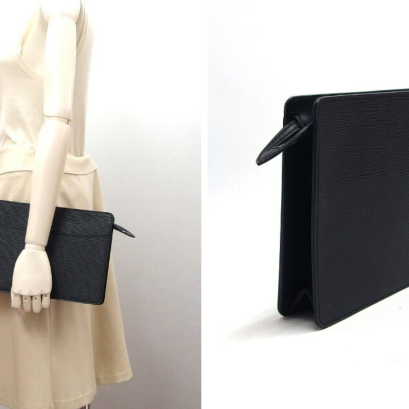 LOUIS VUITTON Epi Pochette Homme Clutch Bag Black M52522 - Logoexplore - Image 2