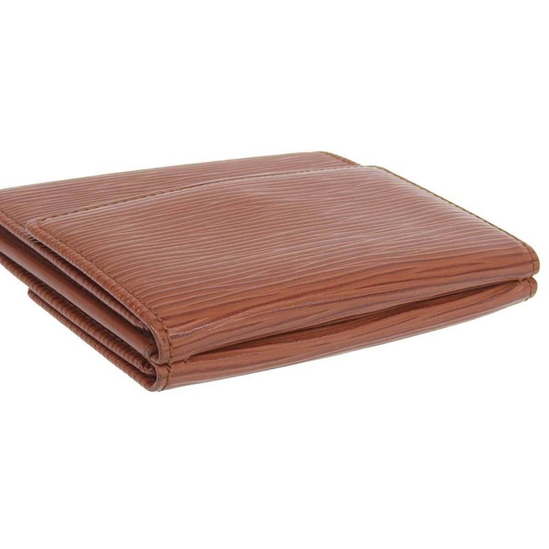 Louis Vuitton Epi Portomone Bie Cult Credit Double Hook Fold Wallet Brown M63483 - Logoexplore - Image 7