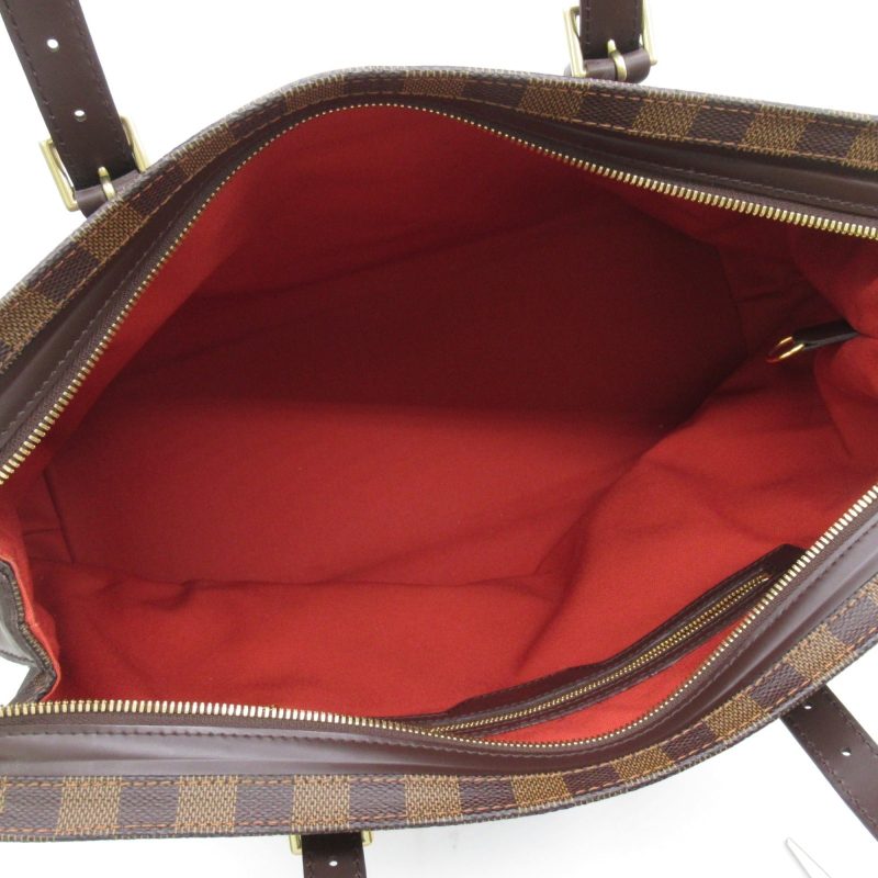 LOUIS VUITTON Chelsea Tote Bag Brown Ebene Damier PVC coated canvas N51119 - Logoexplore - Image 5