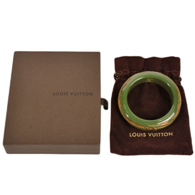 Louis Vuitton Brasserie Leo Monogram Bangle Green Wood - Logoexplore - Image 6