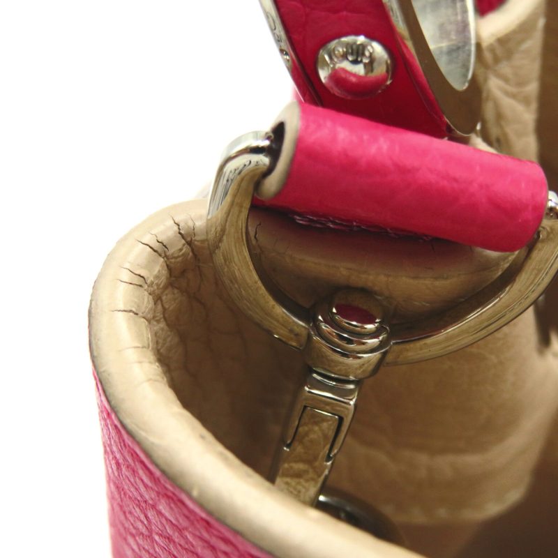LOUIS VUITTON CapucinePM Pink Taurillon Clemence Leather leather M94519 - Logoexplore - Image 9