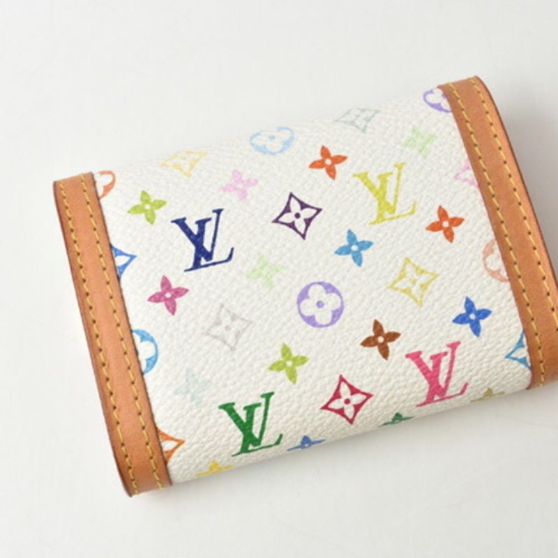 Louis Vuitton Coin Case / Card LOUIS VUITTON Wallet Portomone Pla M93740 Monogram Multicolor Bron - Logoexplore - Image 3